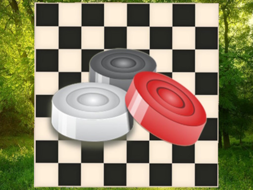 Classic Checkers: Forest browser game