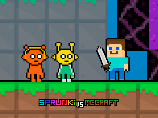 Sprunki vs MCCraft browser game