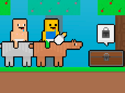 Baby Noob vs Baby Obby Horse browser game