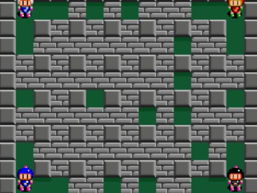 Player Bomber 2d 4 Player browser game