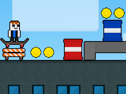 Obby Skate Forever Parkour browser game