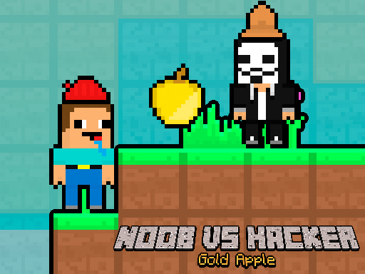 Noob vs Hacker Gold Apple browser game