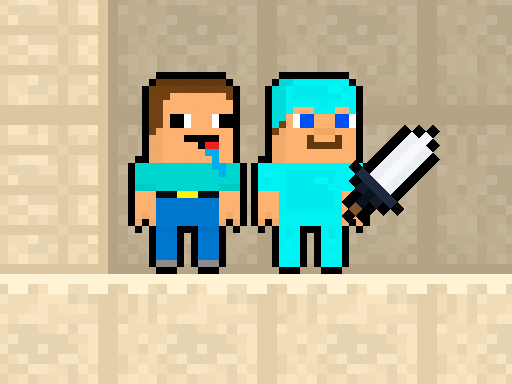 Noob vs Pro Sand island browser game