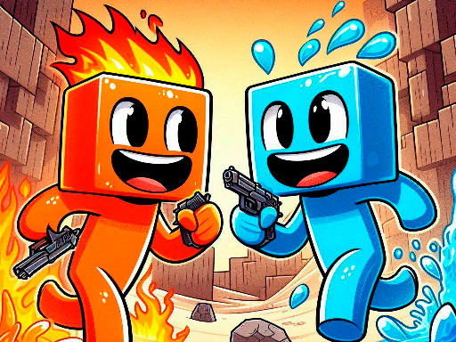 Fire and Water Blockman browser game