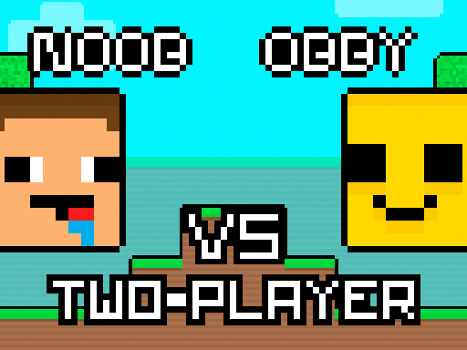 Noob vs Obby Two Player browser game
