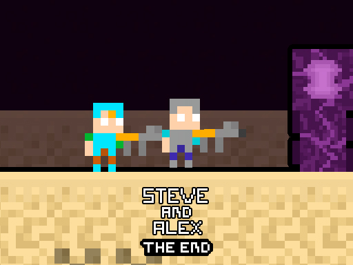 Steve and Alex TheEnd browser game