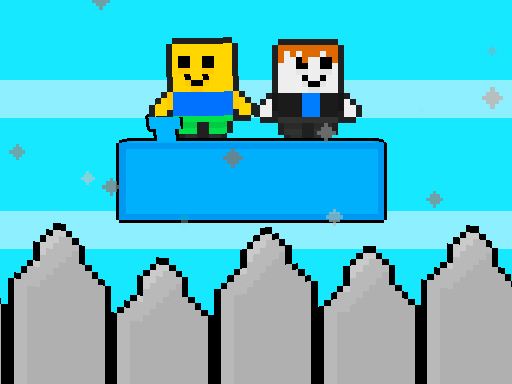 Noob vs Bacon Jumping browser game