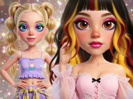 Sid & Ginny Y2K Glam Clash browser game