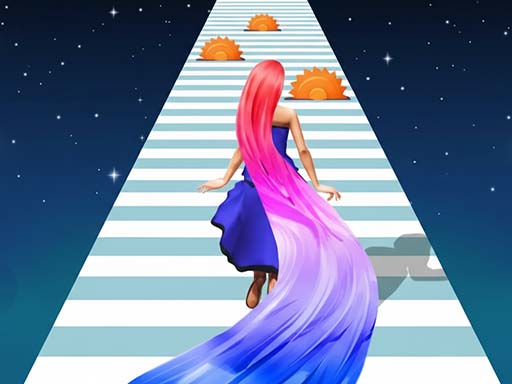 Long Hair Rush Challenge browser game