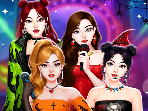 Black Pink Halloween Concert browser game