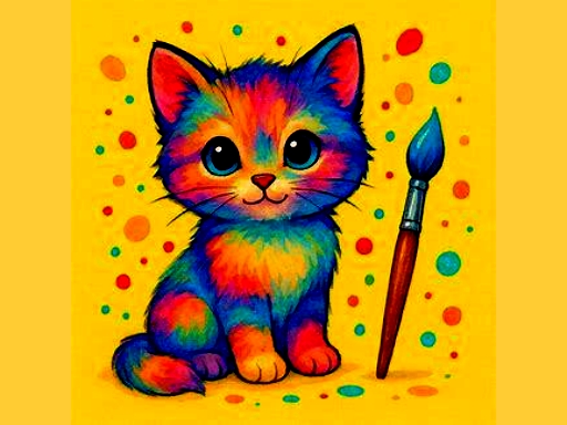 BTS Cute Kitty Coloring browser game