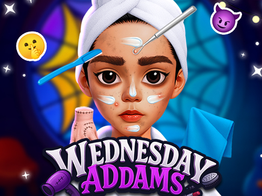 Wednesday Addams Beauty Salon browser game