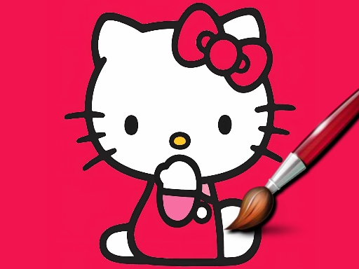 Easy Coloring Kitty browser game