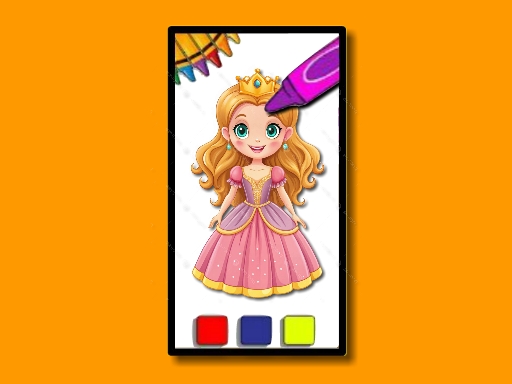 BTS Princess Coloring Book browser game