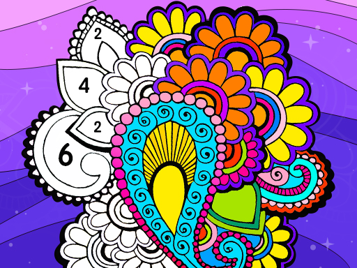 Color Fan Color By Number browser game