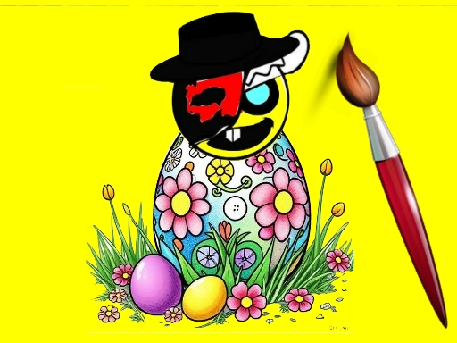 Sprunki Easter Coloring browser game