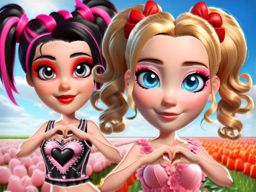 Vibrant Hearts Glamour vs Punk browser game