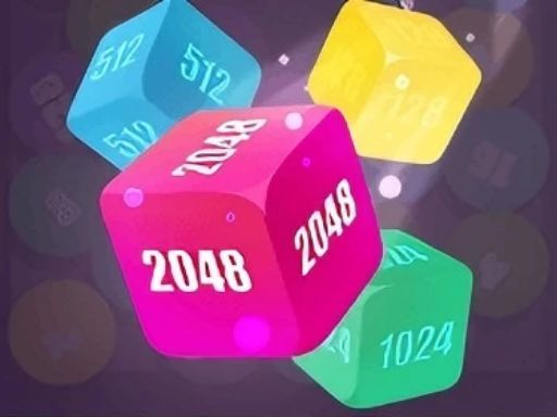 2048 Shoot Merge Number 3D browser game
