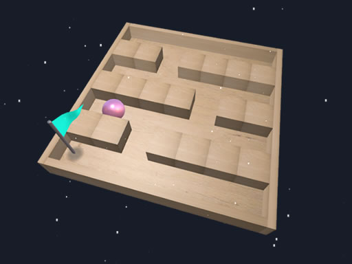 3D Maze Control browser game