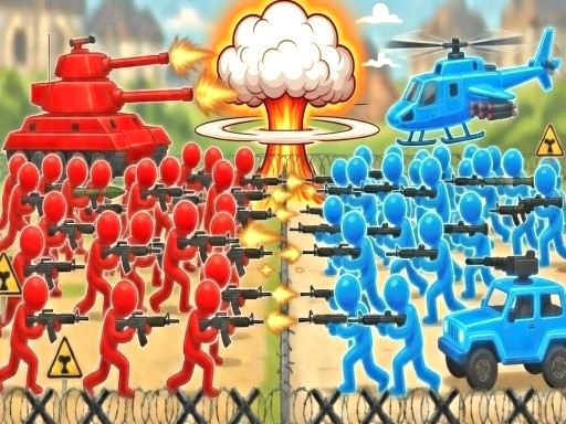 Gun Mob: Stickman Run browser game