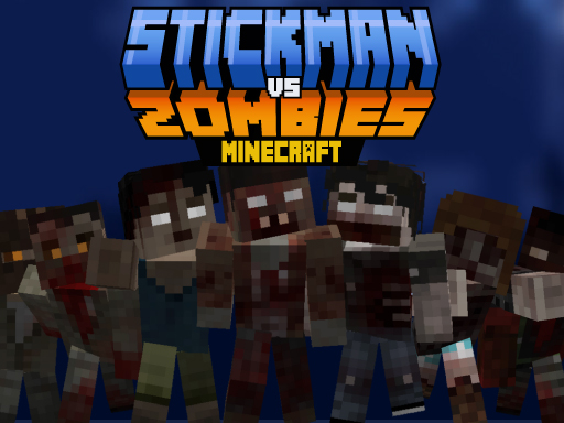 Stickman vs Zombies Minecraft browser game