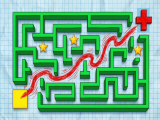 Mazes Draw The Path browser game