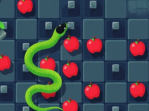 Snakes Eating Blocks browser game