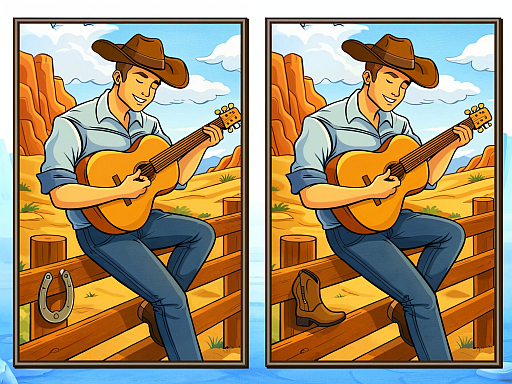 Spot The Difference Wild West browser game