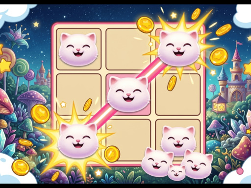 Cat Tic Tac Toe browser game