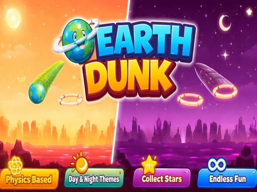 Earth Dunk Physics Arcade Game browser game