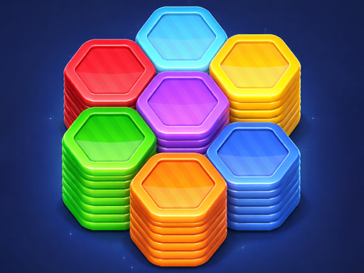Hexa Color Stack Game browser game