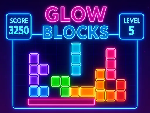 Glow Blocks browser game