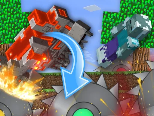 The Mobs Farm in Mineblock! browser game