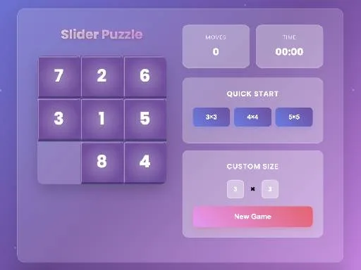 Sliding Number Puzzle – Classic Brain Teaser browser game