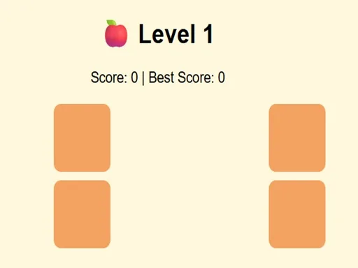Simple Fruit Memory browser game