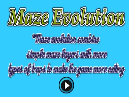 Maze Evolution browser game