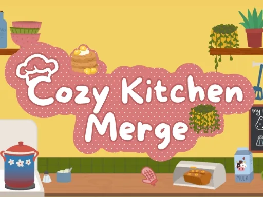 Cozy Kitchen Merge browser game
