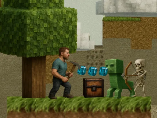 Ultra Realistic BlockCraft browser game