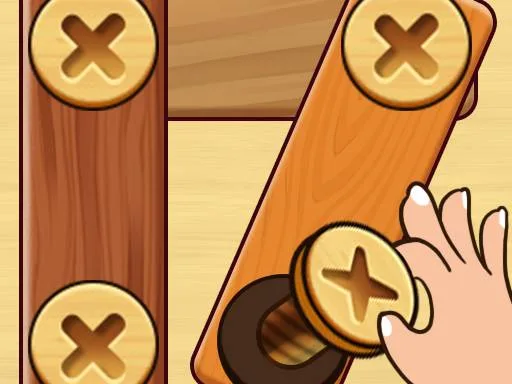 Screw Nuts Bolts: Wood Solve browser game