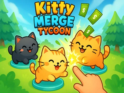 Kitty Merge Tycoon browser game