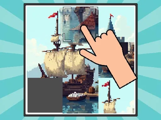 Pixel Slide Puzzle browser game