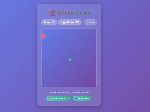 Snake 2025 browser game