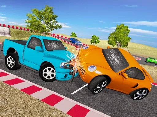 Mini SuperCars Racing Crashing browser game