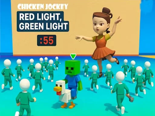 Chicken Jockey: Red Light Green Light browser game
