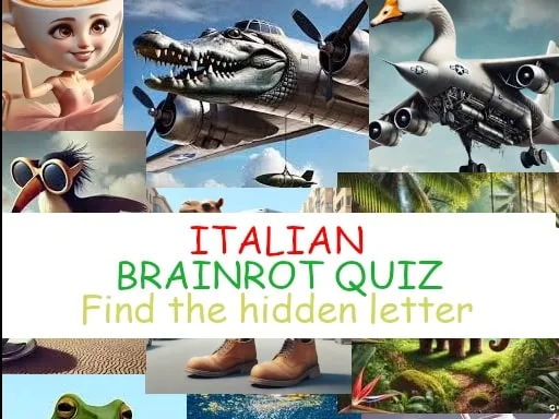 Quiz Find the Italian brainrot Letters browser game