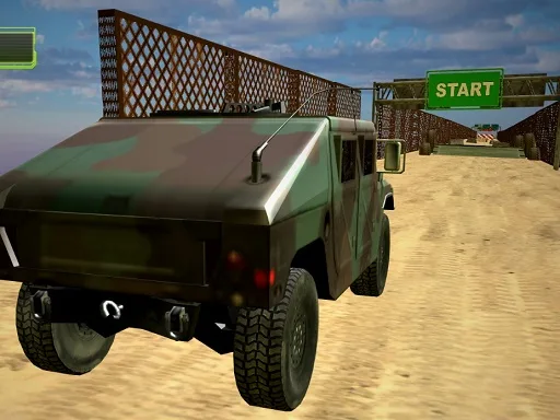 Military Vehicle Driving Simulation browser game
