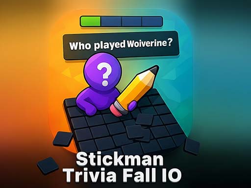 Stickman Trivia Fall IO browser game