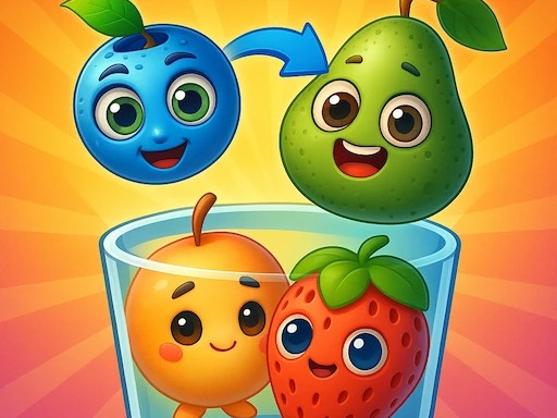 Drop Merge Fruit Characters browser game