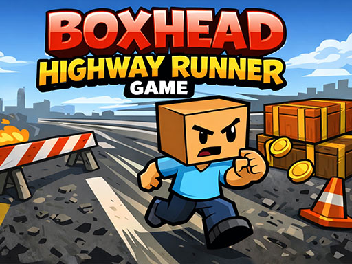 Boxhead Highway Runner Game browser game
