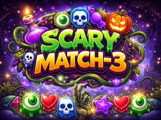 Scary Match 3 browser game